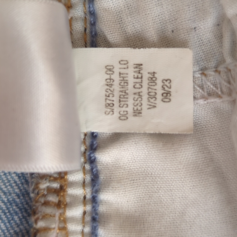 Old Navy High-Rise O.G. Loose Straight Secret-Smooth Pockets Mom Jeans 6 Blue - Picture 5 of 15